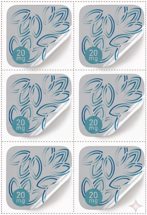 CBD sheet of patches