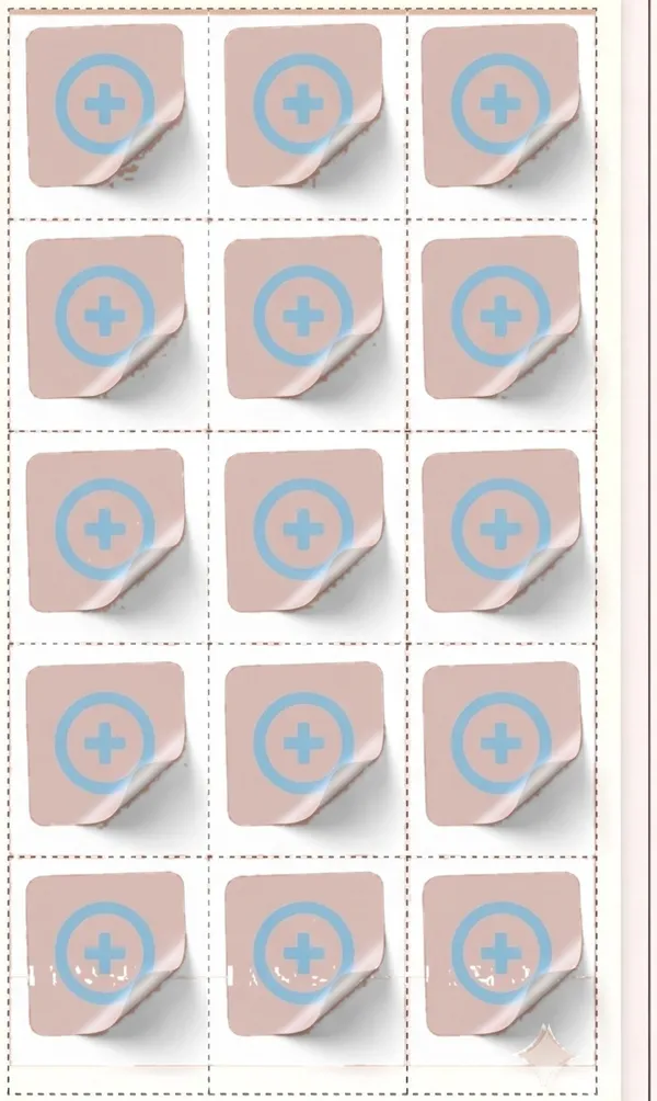 Diet sheet of patches