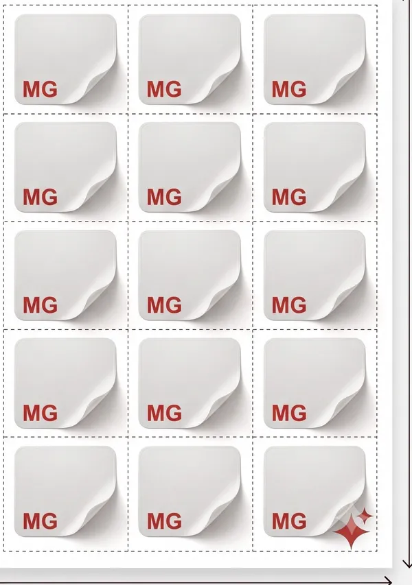 Magnesium sheet of patches